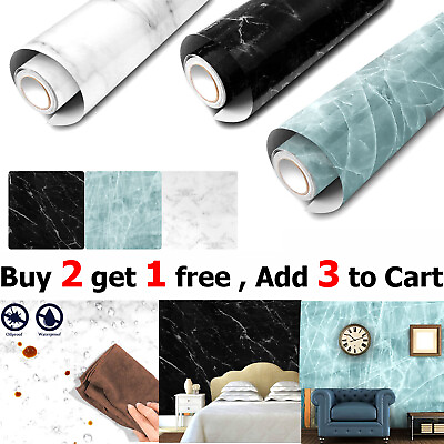 Marble Contact Paper Self Adhesive Peel amp; Stick Wallpaper PVC Kitchen Countertop $11.95