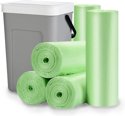#ad Biodegradable Trash Bags 1.2 Gallon Small Garbage BagsWastebasket Lin $15.33