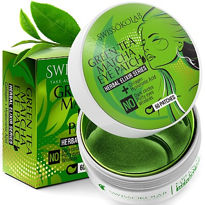 Green Tea Under Eye Patches Eye Mask Collagen Eye Pads Anti Dark Circle $14.97