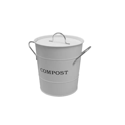 #ad #ad 2 In 1 White 1 Gal. Compost Bucket with Rubber Seal and Inner Liner $35.82