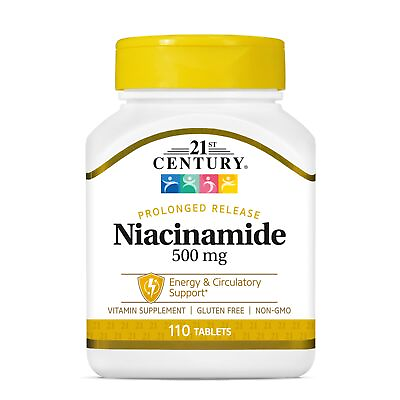#ad 21st Century Niacinamide 500 mg Prolonged Release Tablets 110 Count $5.99