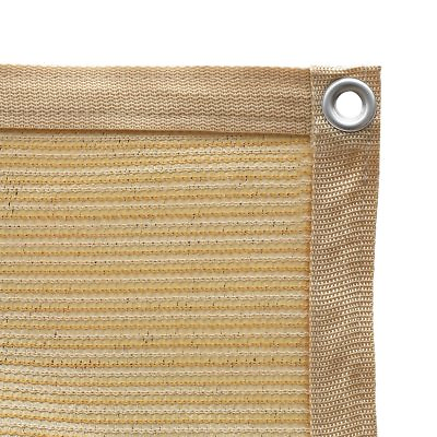 Shatex 90% Sun Shade Cloth with Grommets for Pergola Cover Canopy Wheat $33.99