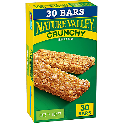#ad Nature Valley Crunchy Granola Bars Oats #x27;N Honey 1.49 Oz 15 Ct 30 Bars $14.99