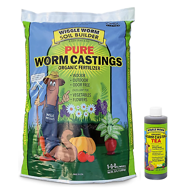 #ad Combo Package 8Oz and 30Lbs – Organic Pure Worm Casting Tea and Worm Egg Mater $59.99