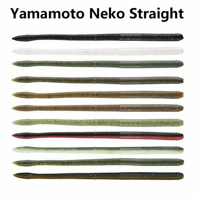 #ad Daiwa Yamamoto Neko Straight Rubber Worm 5.8 inch 10 pack Multiple Colors $5.99