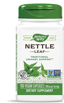 #ad Nature#x27;s Way NETTLE LEAF 100 capsules HERBAL HEALER ANTI INFLAMMATORY $12.99