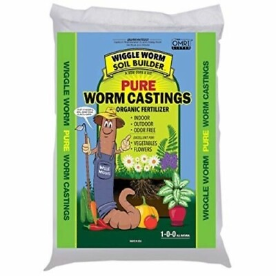 Wiggle Worm #WWSB30LB Worm Castings Organic Fertilizer Soil Builder 30 Pound $32.97