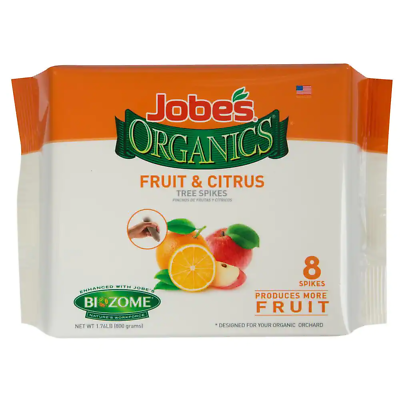 #ad 1.7lb Organics Fruit Citrus Fertilizer Spikes with Biozome OMRI Listed 8 Pack $12.23