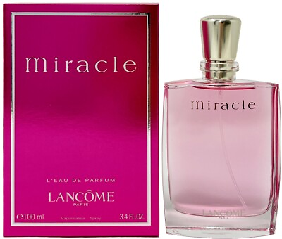 MIRACLE by Lancome L#x27;Eau De Parfum 3.4 oz 100 ml BRAND NEW IN SEALED BOX $37.00