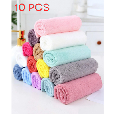 #ad 10pcs Kitchen Dish Clothes Kitchen Towel Dishcloths Washing Towel Kitchen Tools $6.17