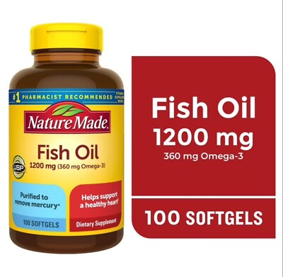 #ad #ad Nature Made 1200mg Omega 3 Fish Oil Softgels 100 Count 2 Pack $35.00