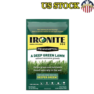 #ad Mineral Supplement 1 0 1 Fertilizer 15 Lb Iron Formula Lawn Fertilizer for Trees $21.05
