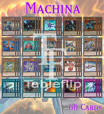 #ad MACHINA DECK 60 Earth Machine Citadel Redeployment Overdrive w Extra 9 YUGIOH $49.99