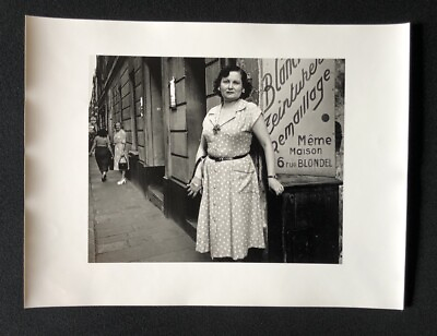 #ad Lutz Dille Rue Blondel 1951 Paris Photographie 1951 handsigniert EUR 280.00