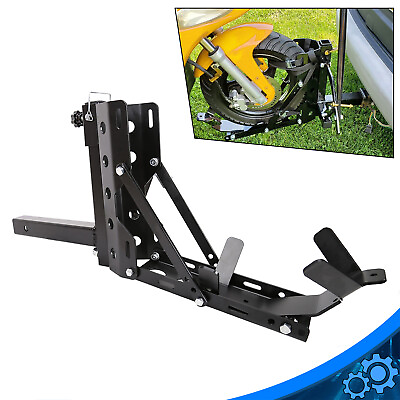 Motorcycle 2quot; Receiver Trailer Hitch Carrier Pull Behind Hauler Towing Rack New $92.00