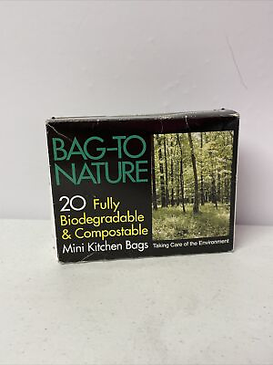 #ad #ad Bag To Nature 3 Gal. Compostable Green Trash Bag 15 Pcs Bag to Nature 16x17quot; $15.00