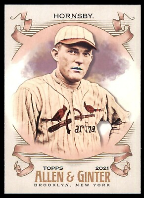 #ad #ad 2021 Topps Allen amp; Ginter Base #177 Rogers Hornsby St. Louis Cardinals $0.99