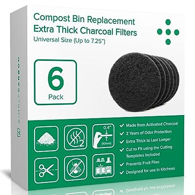 #ad 2 Years Supply Extra Thick Filters for Kitchen Compost Bins Longer Lasting ... $32.56