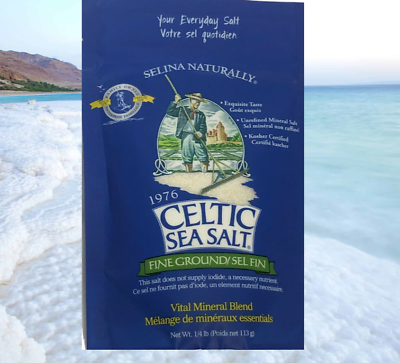 Celtic Sea Salt Fine Ground Gluten Free Non GMO Kosher Vital Mineral 1 4 LB $17.99