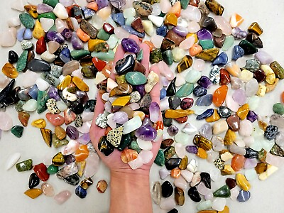 #ad #ad Tumbled Crystals South Africa Mix size Medium Bulk Crystal Tumbles Colorful Gems $8.95