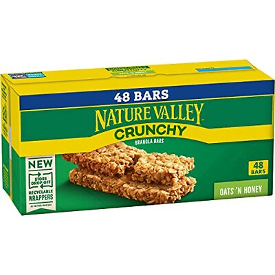 #ad Nature Valley Crunchy Granola Bars Oats #x27;n Honey 1.49 oz 24 ct 48 bars $14.75