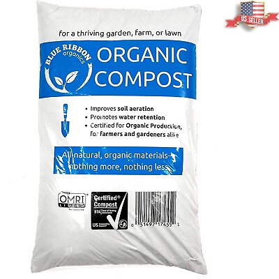 #ad Premium Nutrient Rich Organic Compost OMRI Certified 7.9 Gallons $37.97
