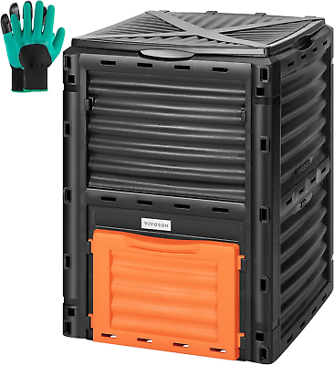 #ad Compost Bin 80Gallon 300L Outdoor Composter W Large Capacity amp; Easy Assemb... $110.99