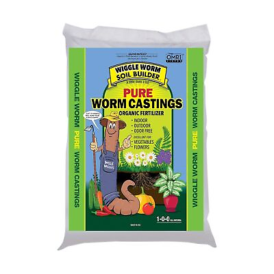 Wiggle Worm 100% Pure Organic Worm Castings Organic Fertilizer for Housepla... $26.99