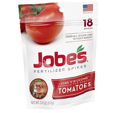 #ad Jobe#x27;s 06005 Tomato Fertilizer Spikes 18 Spikes Fertilizer for tomatoes $9.99