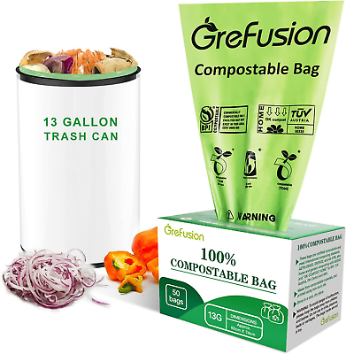 Trash bags 13 gallon tall kitchen Compost Bags Lawn amp; Leaf Yard Waste bags Ga $25.99