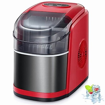 26Lbs 24H Portable Ice Maker Machine 9 Cubes Ready in 6 8 Minutes Self Cleaning $79.99