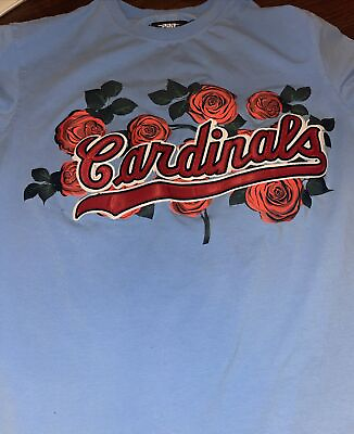#ad Pro Standard St. Louis Cardinals Embroidered Roses Men#x27;s T Shirt Size Medium $13.00