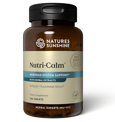 #ad Nature#x27;s Sunshine Nutri Calm Supports Nervous System 100 Tablets Natural Relief $25.90