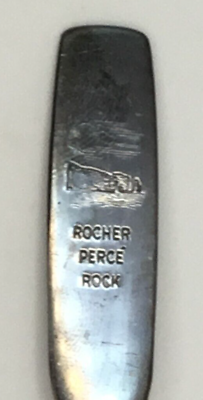 #ad Rocher Perce Rock Canada Vintage Souvenir Spoon Collectible $3.95