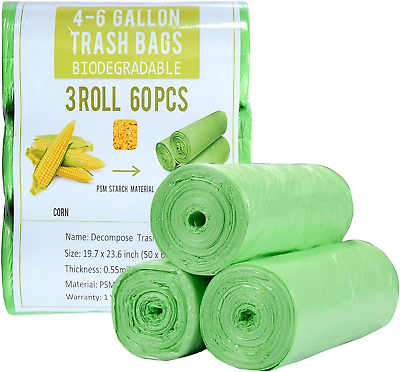 #ad Jaoul Small Trash Bags Biodegradable Compost Trash Bags Recycling Eco Friendly amp; $9.85