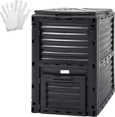 #ad Large Outdoor Compost Bin80 Gallon 300L Composter BoxEasy AssemblyBPA Free $62.09