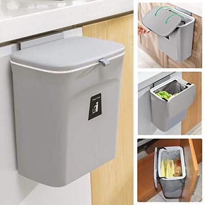 Tiyafuro 2.4 Gallon Kitchen Compost Bin for Counter Top or Under Sink Hanging... $44.99