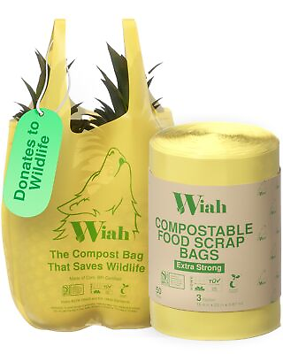 #ad Small Compost Bags for Countertop Bin Extra Strong 50 Count Compostable Tra... $26.62