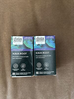 LOT OF 2 Gaia Root Stress Support Calming amp; Stabilizing 60 Caps Ex 04.26 $30.00