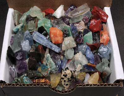 Crafters Collection 1 2 Lb Natural Crystals Mineral Specimens Mixed Gemstones $10.95