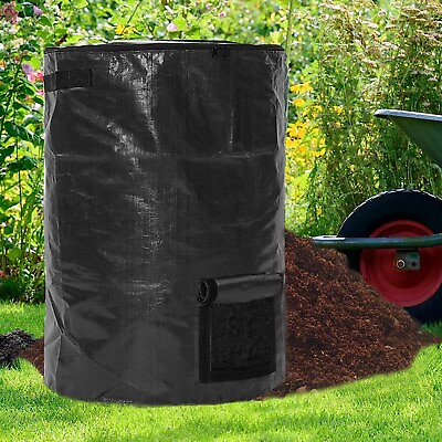 #ad Large Compost Bin BagsGarden Compost Bin Bags 80 Gallon 300L Collapsible Co... $39.36