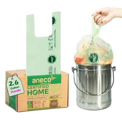 #ad #ad 100% Compostable Bags Small Kitchen Compost Trash Bags Food Scraps Waste Bag $23.38
