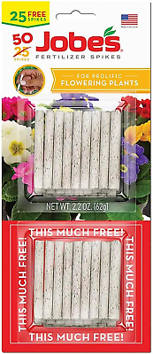 #ad #ad 05231T Flowering Plant Fertilizer Spikes 10 10 4 1 Pack Multicolor $5.98