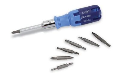 #ad #ad Lutz 21001 15 in 1 Ratchet Screwdriver Blue $20.85