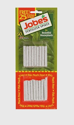 #ad 50 pk Jobe#x27;s Fertilizer Spikes For House Plants Flowers Indoor 13 4 5 New 05301T $8.43