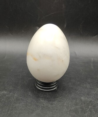 #ad Natural Onyx With Ochre Veins Hand Carved And Polished Stone Egg $14.00