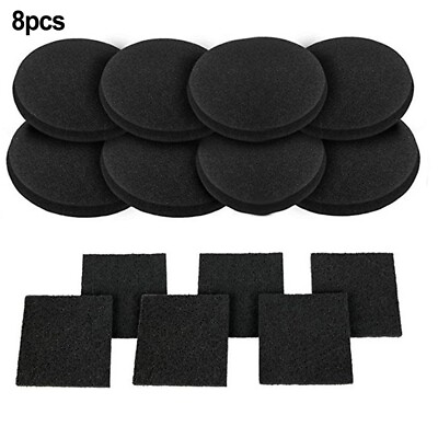 #ad 8PCS Compost Bin Kitchen Carbon Filter Cotton Yard Waste Bins Charcoal Filters $18.62