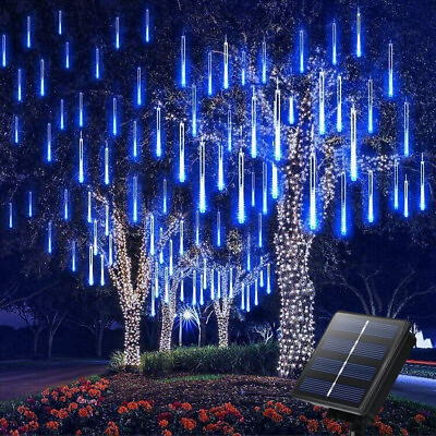 288 LED Solar Meteor Shower String Lights Tree Lamp Outdoor Christmas Decoration $15.95