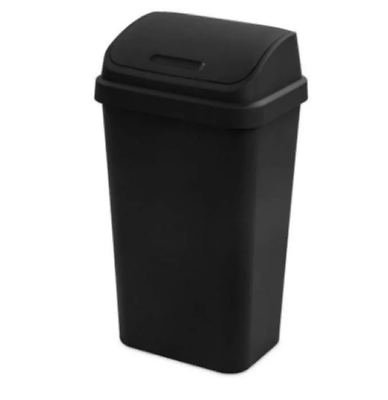 Sterilite Kitchen Trash Can 13 Gallon Plastic Swing With Lid Garbage NEW $20.45