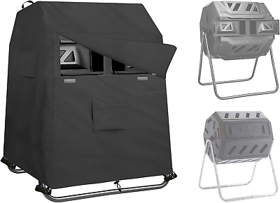 #ad 37 43 Gallon Outdoor Chamber Tumbling Composter Cover OnlyWithout Compost Bin . $46.35